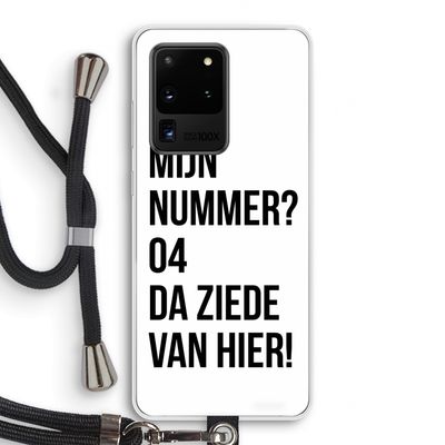 Da ziede van hier: Samsung Galaxy S20 Ultra Transparant Hoesje met koord