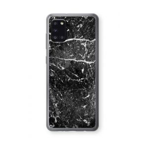 Zwart marmer: Samsung Galaxy A31 Transparant Hoesje