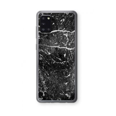 Zwart marmer: Samsung Galaxy A31 Transparant Hoesje