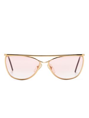 Gianfranco Ferré Pre-Owned lunettes de soleil GFF39 (années 1990) - Or