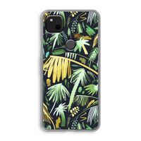Tropical Palms Dark: Google Pixel 4a Transparant Hoesje
