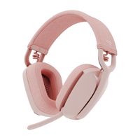 Logitech ZONE VIBE 100 Over Ear headset Bluetooth Stereo Roze Ruisonderdrukking (microfoon), Noise Cancelling Volumeregeling, Microfoon uitschakelbaar (mute)