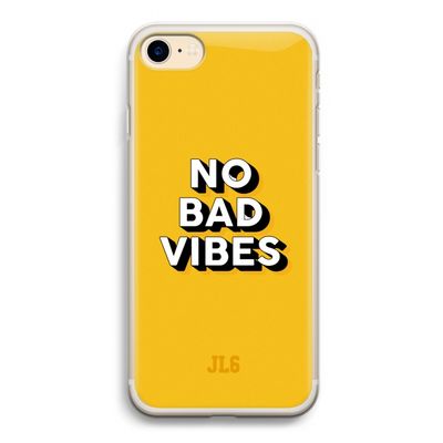 No Bad Vibes: iPhone 7 Transparant Hoesje