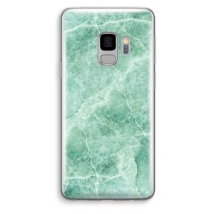 Groen marmer: Samsung Galaxy S9 Transparant Hoesje