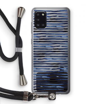 Verrassende lijnen: Samsung Galaxy A31 Transparant Hoesje met koord