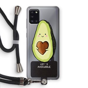 Avocuddle: Samsung Galaxy A31 Transparant Hoesje met koord