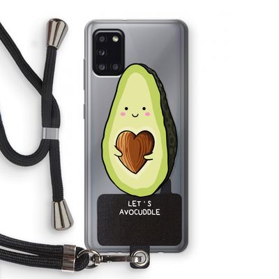 Avocuddle: Samsung Galaxy A31 Transparant Hoesje met koord