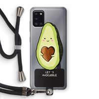 Avocuddle: Samsung Galaxy A31 Transparant Hoesje met koord