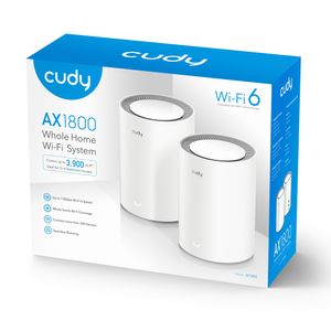 Cudy AX1800 Dual-band (2.4 GHz / 5 GHz) Wi-Fi 6 (802.11ax) Wit 1 Intern