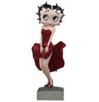 Betty Boop in Rode Glitterjurk 29,5 cm - Marilyn Monroe Pose