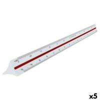 Liniaal Maped Wit 30 cm (5 Stuks)
