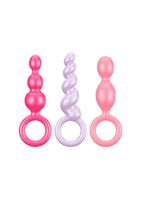 Booty Call Plugs Set of 3 - Pink/Purple/Red