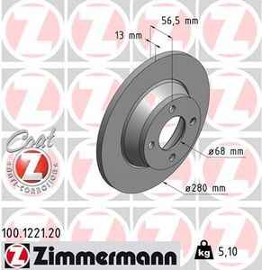 Remschijf Coat Z 100122120