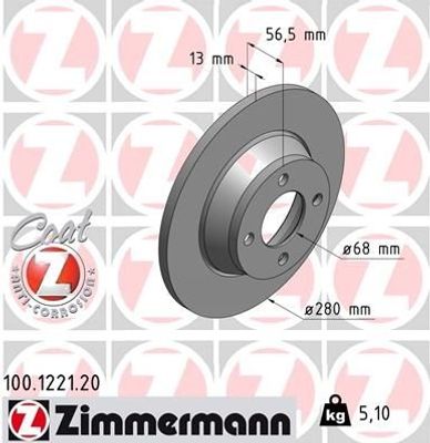 Remschijf Coat Z 100122120