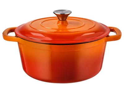 SILVERCREST Gietijzeren pan 26 cm 5,1 L (Oranje)