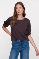 Geisha Top 52859-20 T-shirt Lange Mouw 30 Bronze