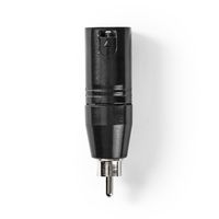 Nedis XLR-Adapter | XLR 3-Pins Male | RCA Male | Zwart | 1 stuks - COTP15931BK COTP15931BK - thumbnail