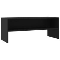 vidaXL Tv-meubel 100x40x40 cm bewerkt hout zwart - thumbnail