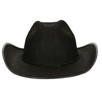 Cowboy/western hoed - voor volwassenen - zwart