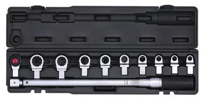 Momentsleutelset 14x18 met ringinzetstukken 68-340Nm 11-dlg. 601105