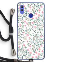 Sierlijke bloemen: Honor Note 10 Transparant Hoesje met koord