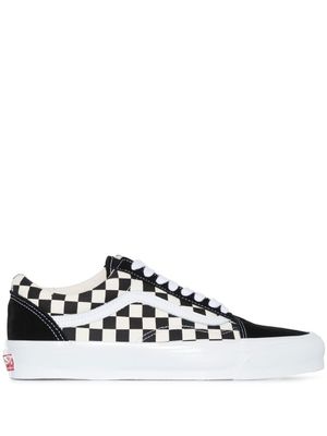 Vans baskets UA OG Old Skool à damier - Noir