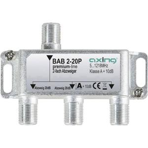 Axing BAB 2-20P Kabel-TV lasdoos 2-voudig 5 - 1218 MHz