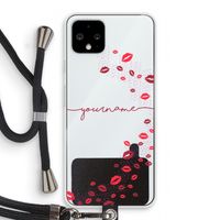 Kusjes: Pixel 4 Transparant Hoesje met koord