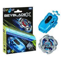 Beyblade X Pack Cobalt Dragoon 2-60C con lanciatore di corde Deluxe, trottola con rotazione a sinistra, età 8+