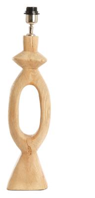 Light & Living Tafellamp 'Django' Mangohout, 58cm, kleur Naturel (excl. kap)