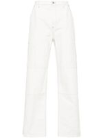 MM6 Maison Margiela pantalon droit à logo brodé - Blanc - thumbnail