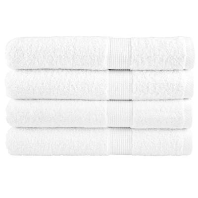 VidaXL Handdoeken solund 4 st 600 g/m² 100x200 cm wit