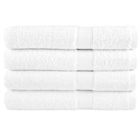 VidaXL Handdoeken solund 4 st 600 g/m² 100x200 cm wit