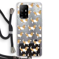 Doggy: Oppo A95 5G Transparant Hoesje met koord