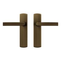 AXA AXA Curve klik deurkruk Blok op blind schild - aluminium/brons