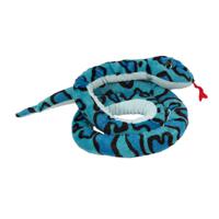 Knuffeldier Boomslang - zachte pluche stof - blauw - premium kwaliteit knuffels - 250 cm