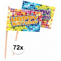 72x Prikkers Happy Birthday   -