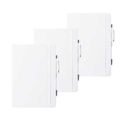 Shoppartners Schrift - Notitieboekje - met elastiek/pen - A5 - wit - 3x gelinieerde paginas Shoppartners Schrift - Notitieboekje - met elastiek/pen - A5 - wit - 3x gelinieerde paginas