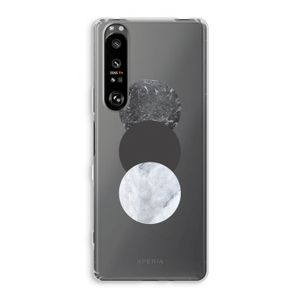 Marmeren cirkels: Sony Xperia 1 III Transparant Hoesje
