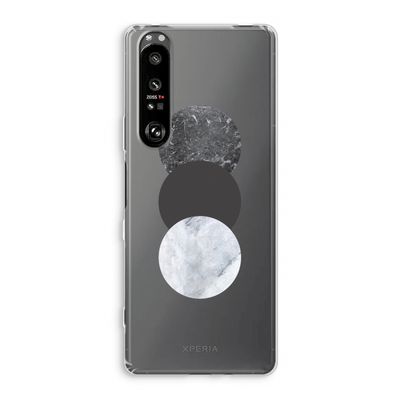 Marmeren cirkels: Sony Xperia 1 III Transparant Hoesje