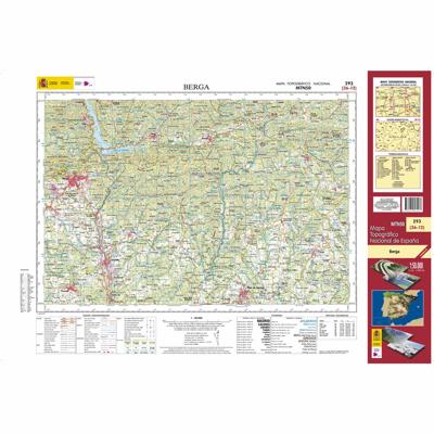 Topografische kaart 293 MT50 Berga | CNIG - Instituto Geográfico Nacional1