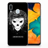 Silicone Back Case Samsung Galaxy A30 Skull Hair
