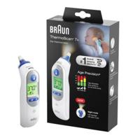 Braun ThermoScan 7+, IRT6525WE Infrarood koortsthermometer Voorverwarmde meetpunt - thumbnail