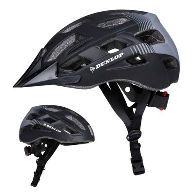 Volwassen Fietshelm Dunlop M Zwart LED Licht