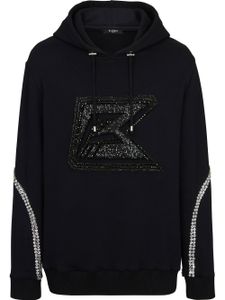 Balmain sweat à ornements en cristal - Noir