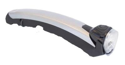 Koplamp Gazelle Fenderlight V2 naafdynamo - zilver/zwart