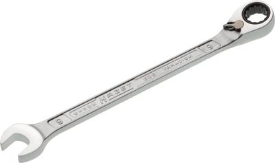 HAZET Ratelringsteeksleutel 606-9 · Buitentwaalfkant tractieprofiel · SW 9 mm