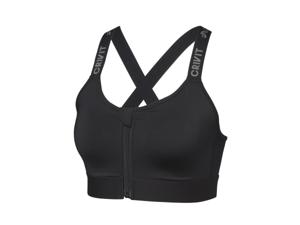 CRIVIT Dames sport-bh (zwart met gekruiste bandjes, M (40/42))