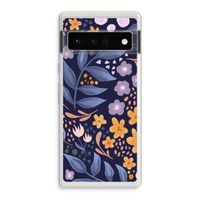 Flowers with blue leaves: Google Pixel 6 Pro Transparant Hoesje