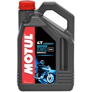 MOTUL 20W-50 mineraal 3000, Motorolie 4T, 4 liter